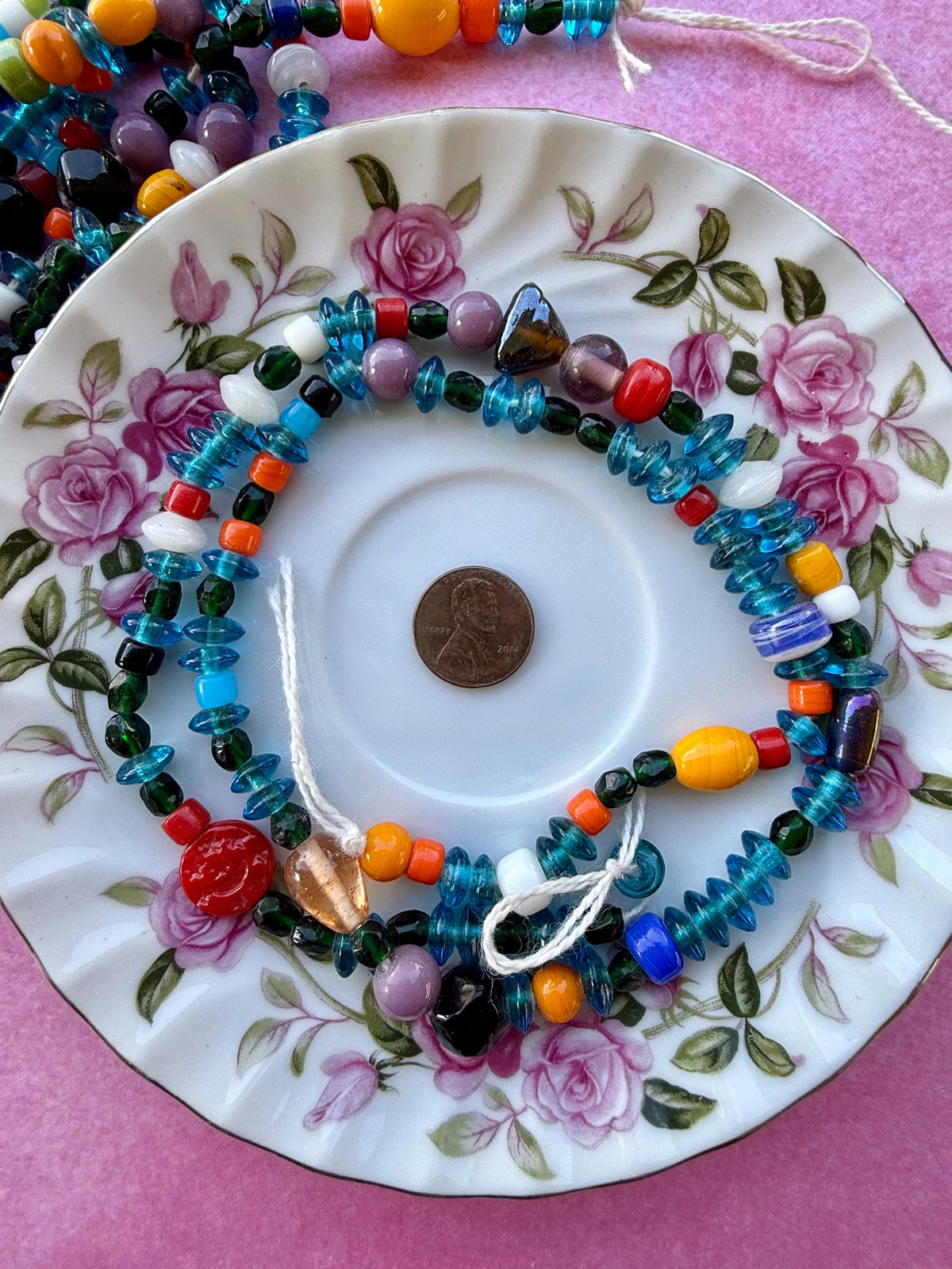 24” Nomad Mix | Assorted Glass Bead Strand | Mixed Shapes & Colors | Jewelry Making Supplies