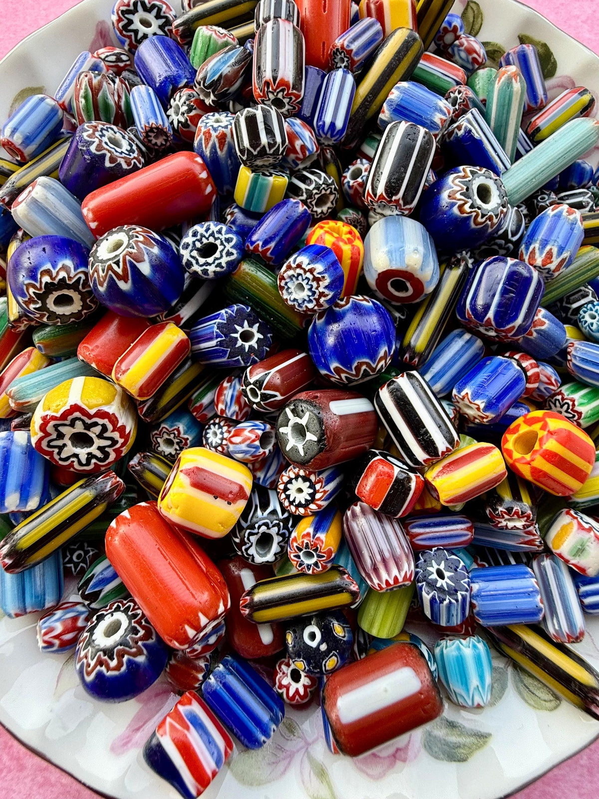 1/2 lb Chevron Glass Bead Mix (1mm–20mm)
