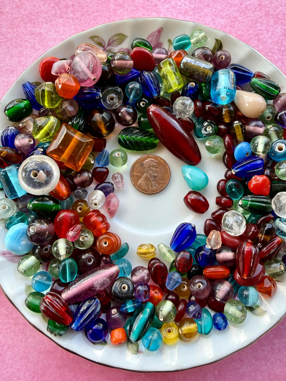 1/2 lb Treasure Mix Glass Beads - Assorted Random Glass Bead Mix – Bulk Beads for Jewelry Making