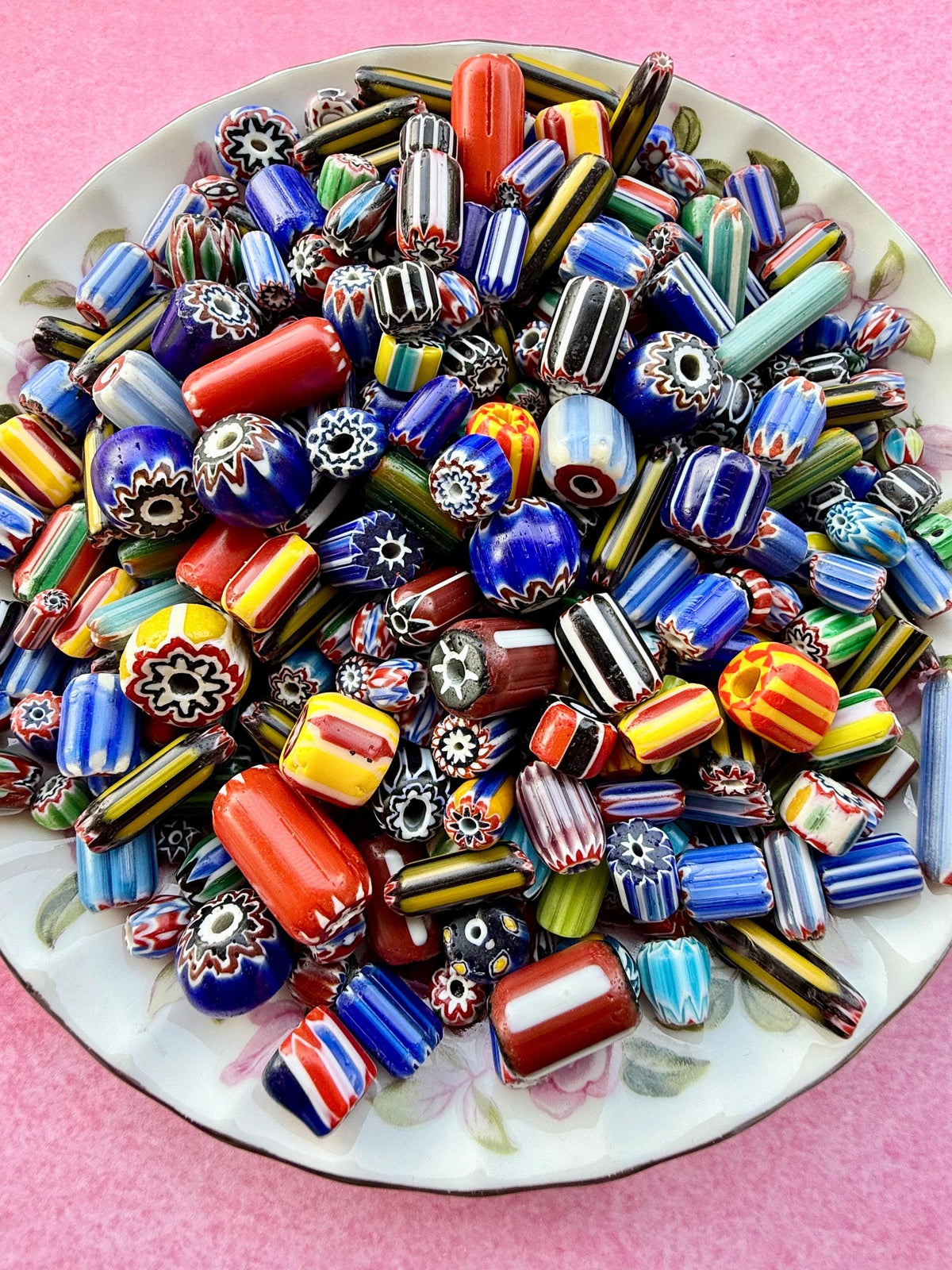 1/2 lb Chevron Glass Bead Mix (1mm–20mm)