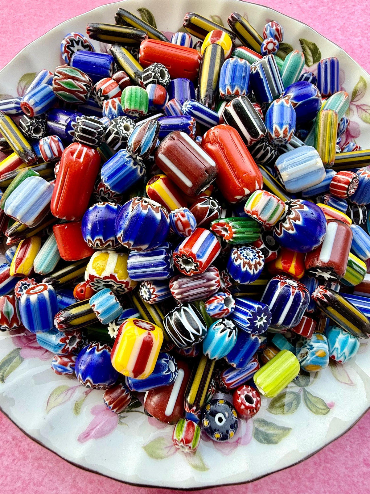 1/2 lb Chevron Glass Bead Mix (1mm–20mm)