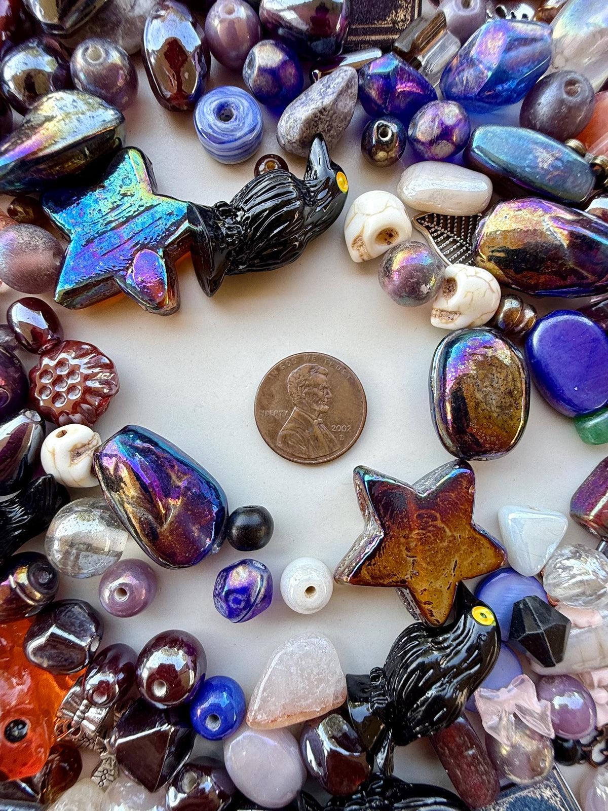 Dark Fairy Tale Crafter’s Mix | Glass Beads, Charms, Stones, Cabochons & Gothic Fantasy Craft Mix