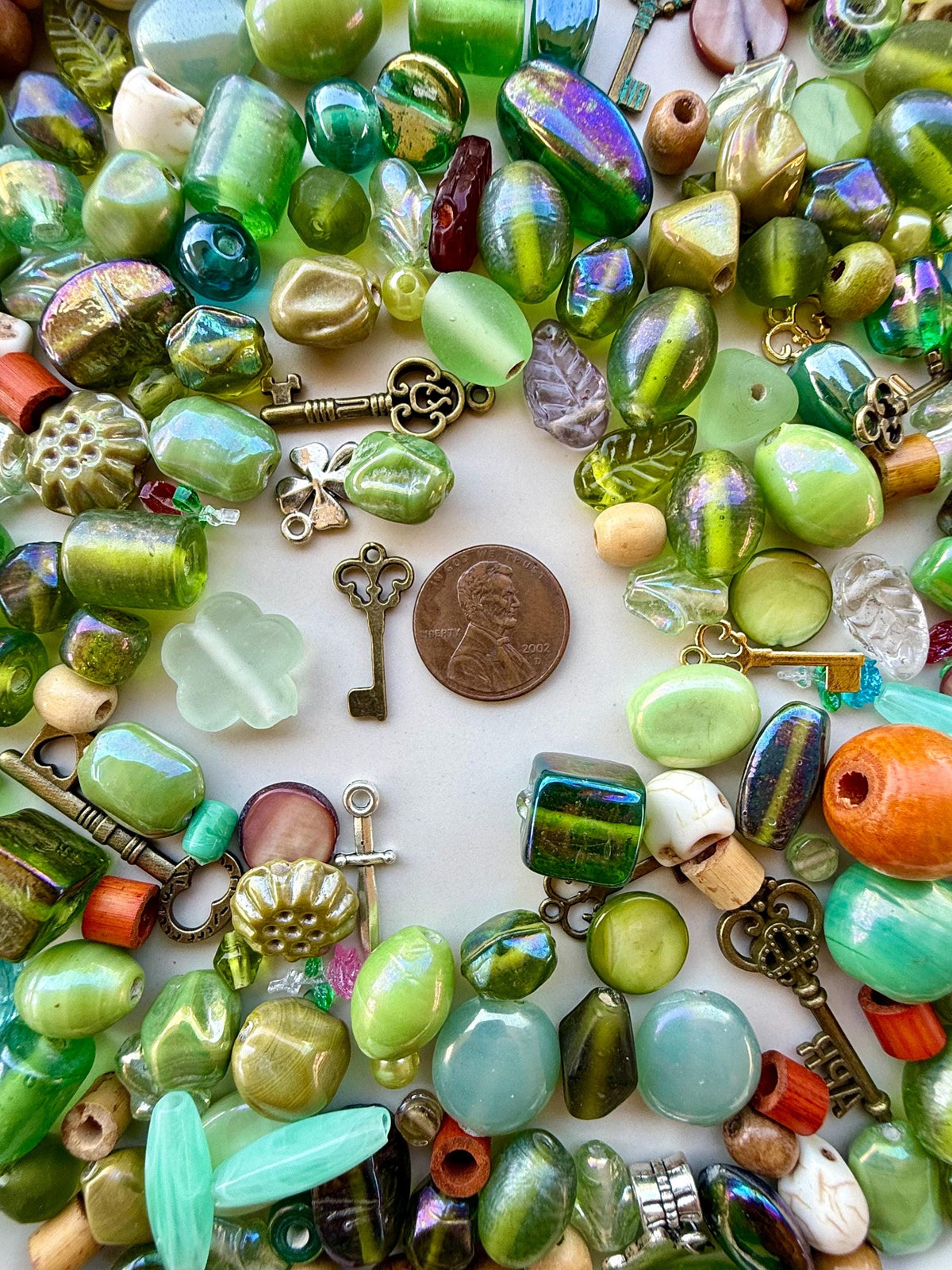 Enchanted Forest Crafter’s Mix | Glass Beads, Wood Pieces, Charms, Stones & Woodland Craft Mix